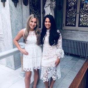 White lace free people dress worn once!